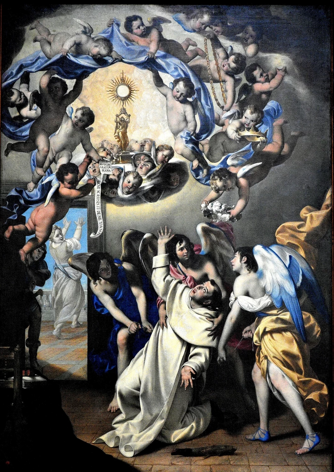 San Tommaso d'Aquino che riceve il cingolo della castità - Basilica di Santa Maria della Sanità
